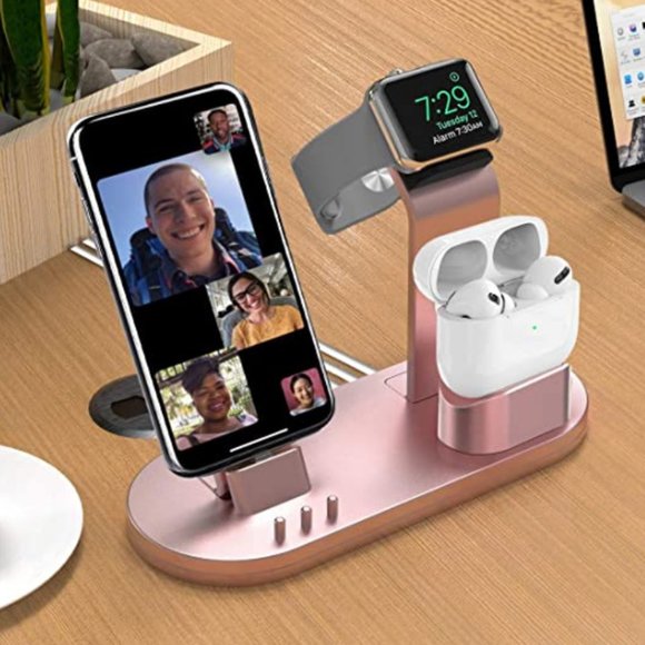 Rose Gold Charging Stand for Apple devices - Picture 1 of 2